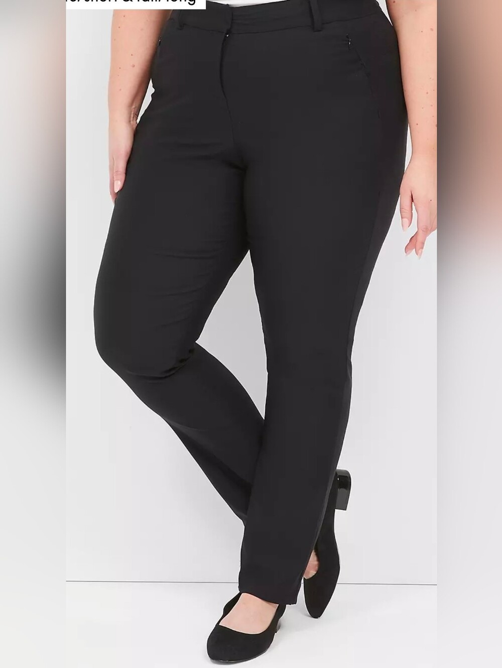 Lane Bryant 4-Season Straight Leg Pant BLACK Size 24 ☆☆New with tags☆☆